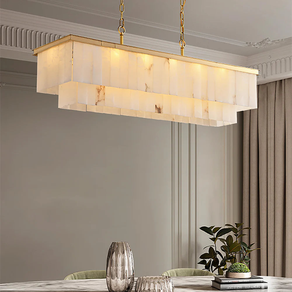 Natural Marble Dining Room Chandelier - Nuvé