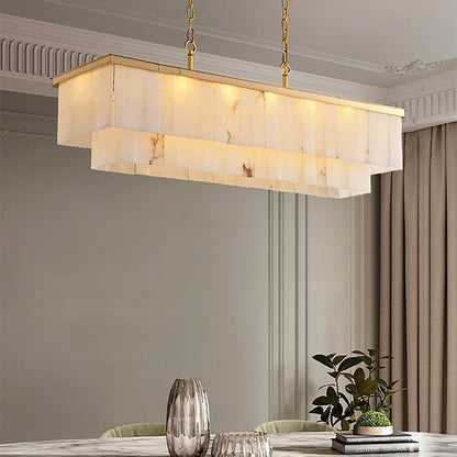 Natural Marble Dining Room Chandelier - Nuvé
