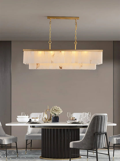 Natural Marble Dining Room Chandelier - Nuvé