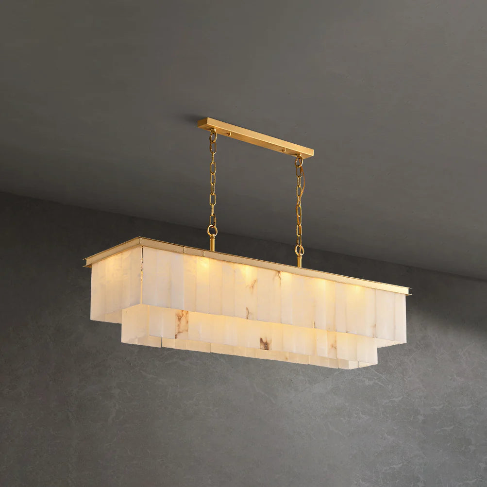 Natural Marble Dining Room Chandelier - Nuvé