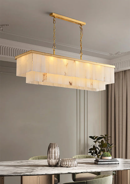 Natural Marble Dining Room Chandelier - Nuvé
