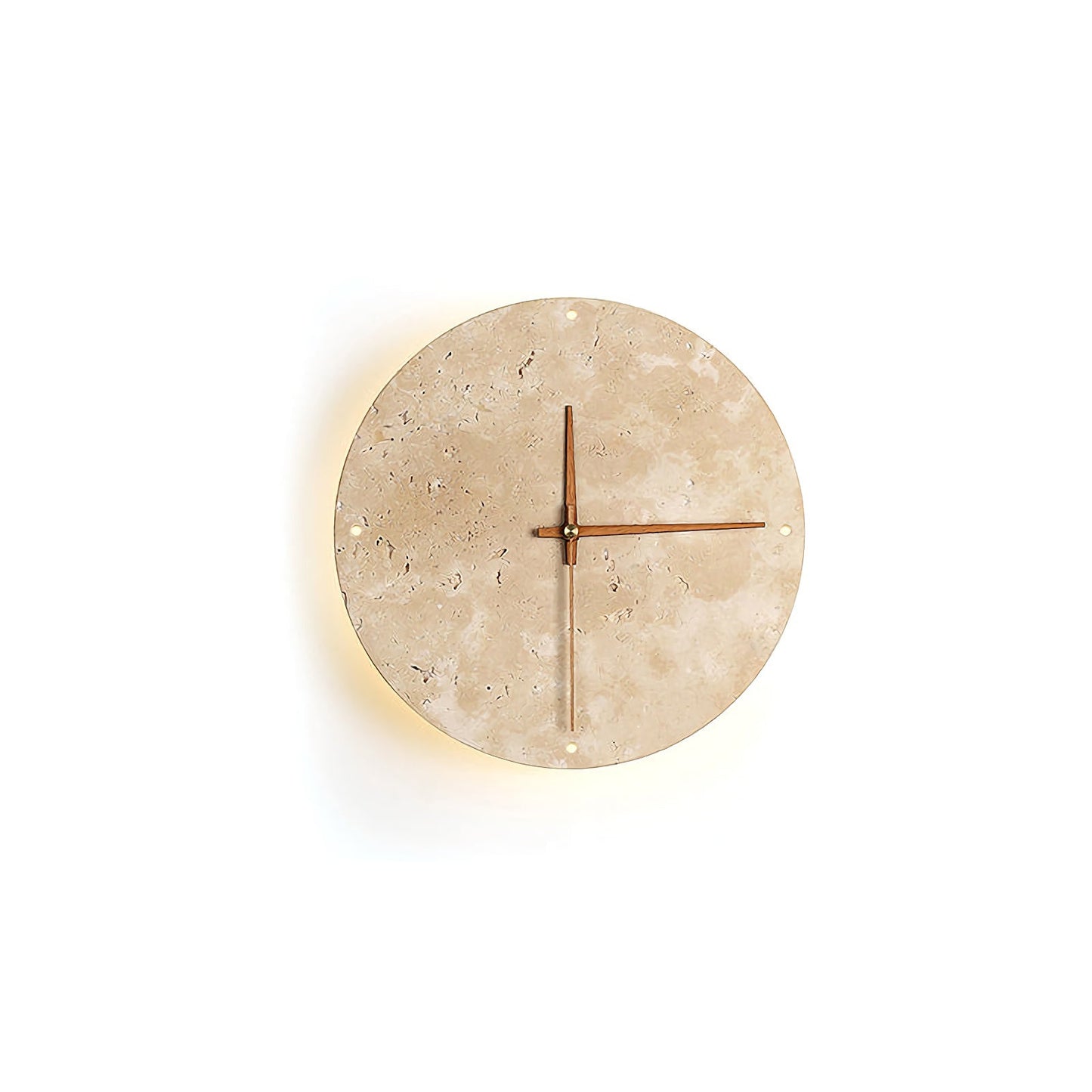 Natural Stone Clock Wall Lamp - Nuvé