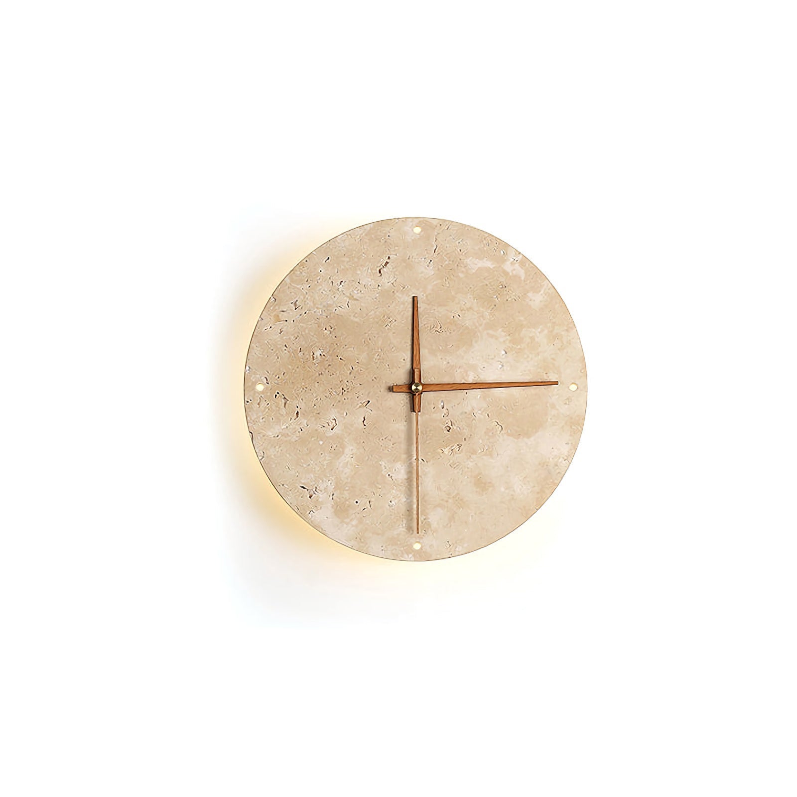 Natural Stone Clock Wall Lamp - Nuvé