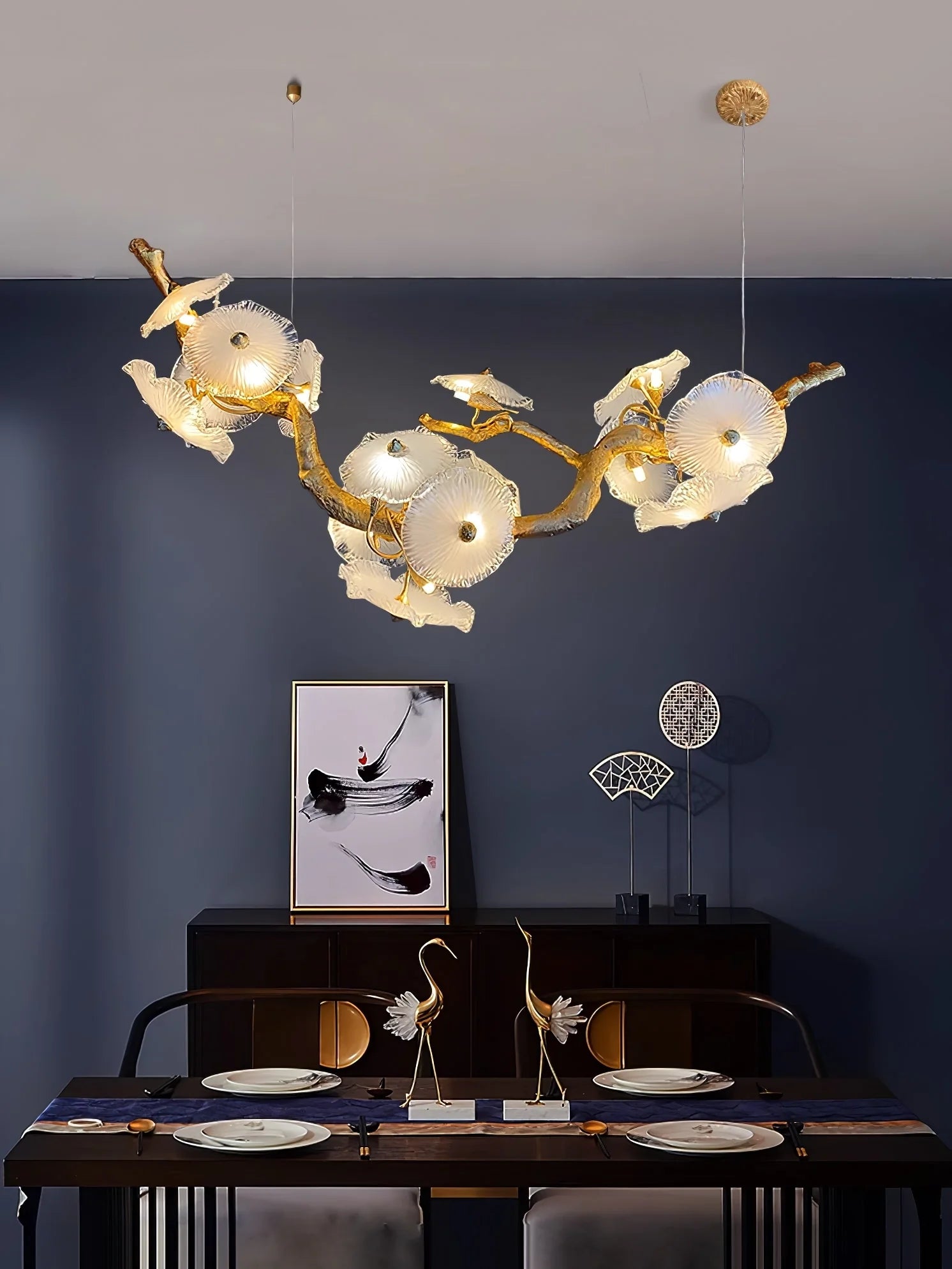 Nenufar Horizontal Chandelier - Nuvé