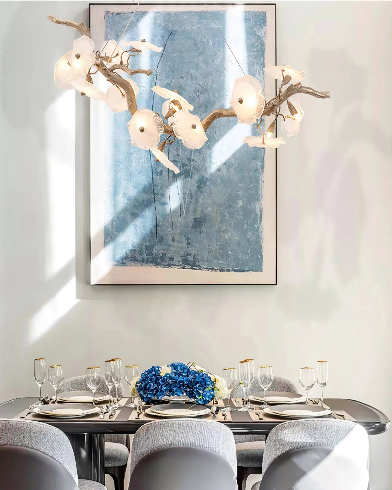 Nenufar Horizontal Chandelier - Nuvé
