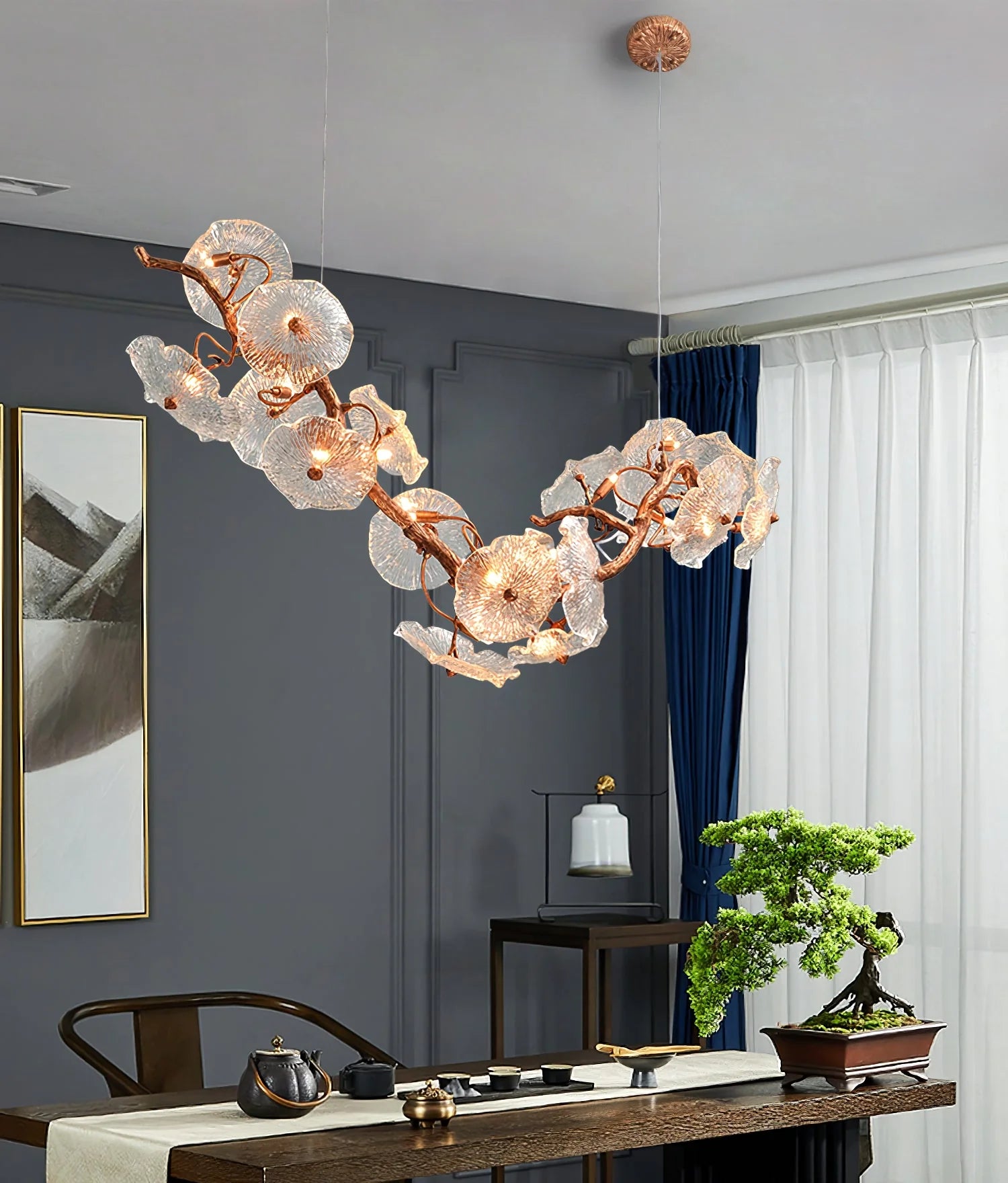 Nenufar Horizontal Chandelier - Nuvé