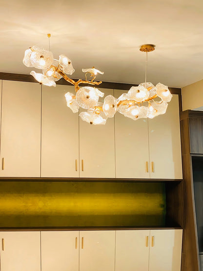 Nenufar Horizontal Chandelier - Nuvé