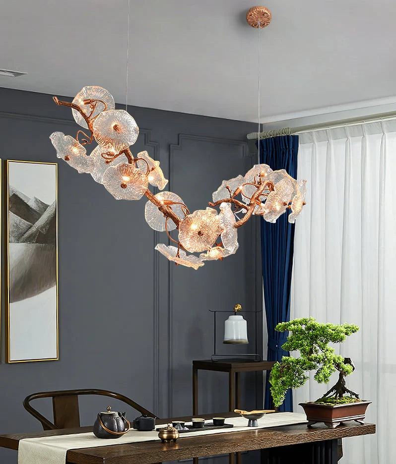 Nenufar Horizontal Chandelier - Nuvé