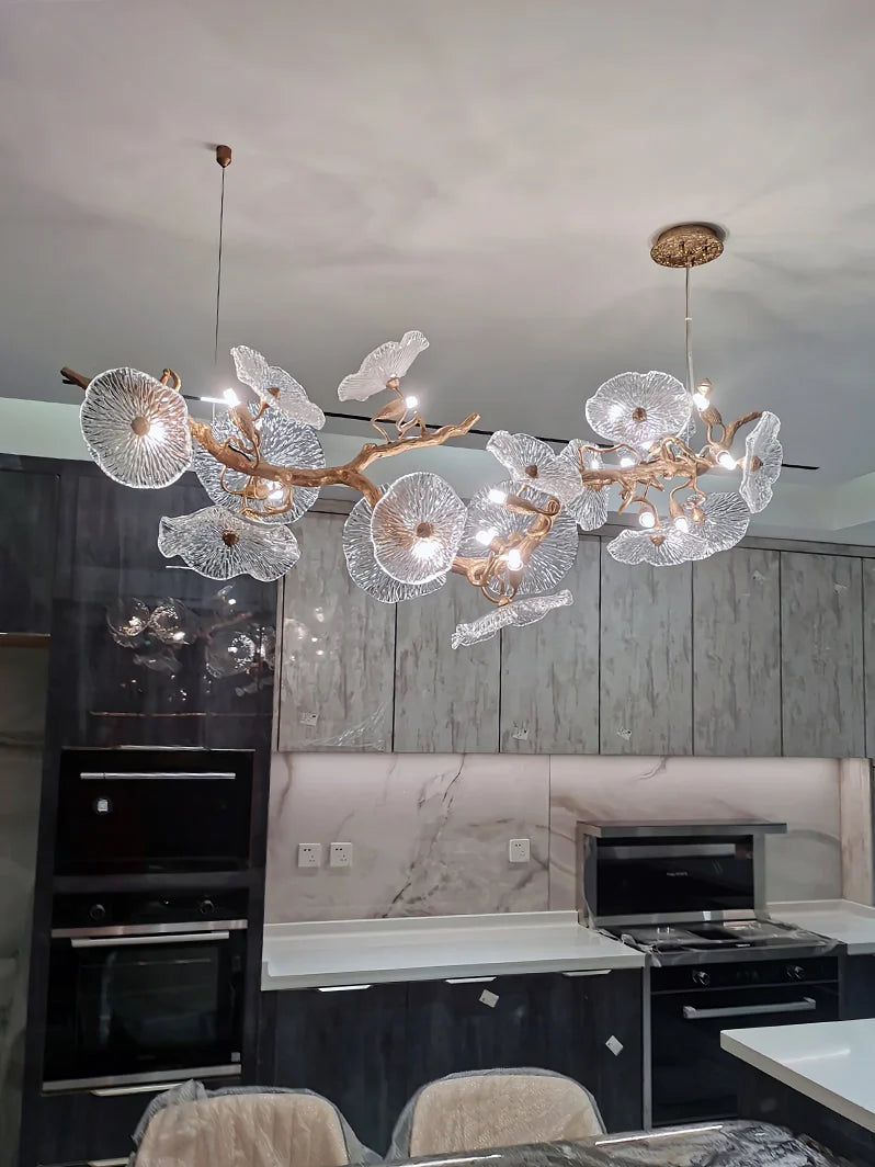 Nenufar Horizontal Chandelier - Nuvé