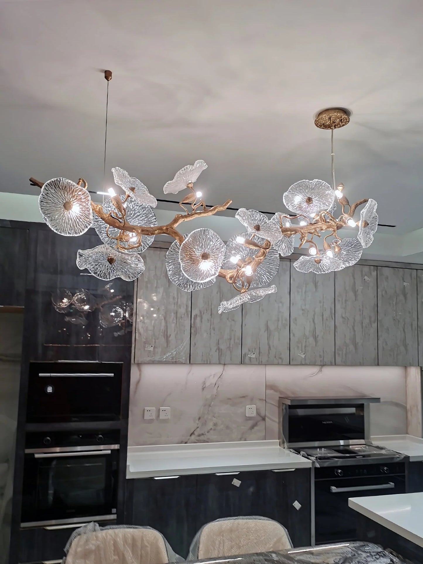 Nenufar Horizontal Chandelier - Nuvé