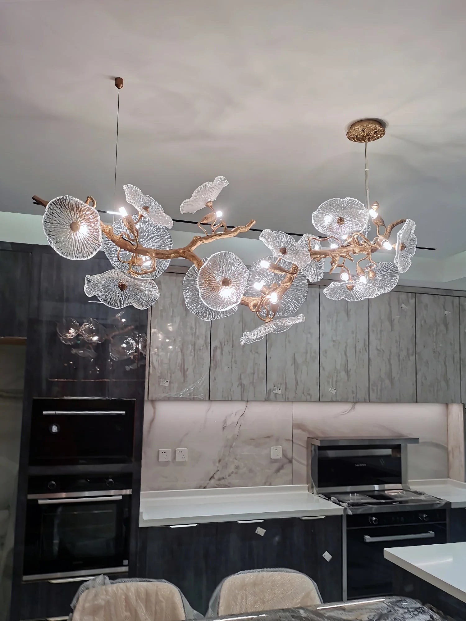 Nenufar Horizontal Chandelier - Nuvé