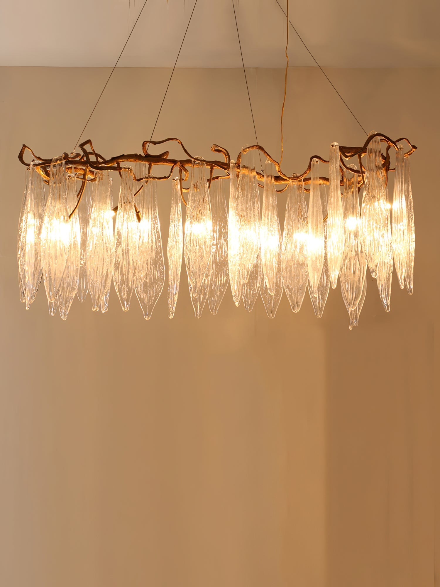 Niagara Brass Crystal Chandelier - Nuvé
