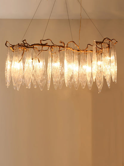 Niagara Brass Crystal Chandelier - Nuvé