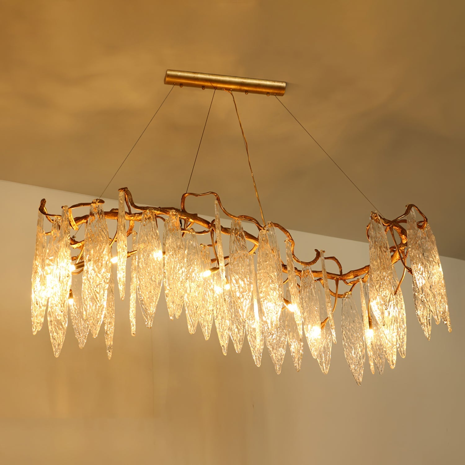 Niagara Brass Crystal Chandelier - Nuvé