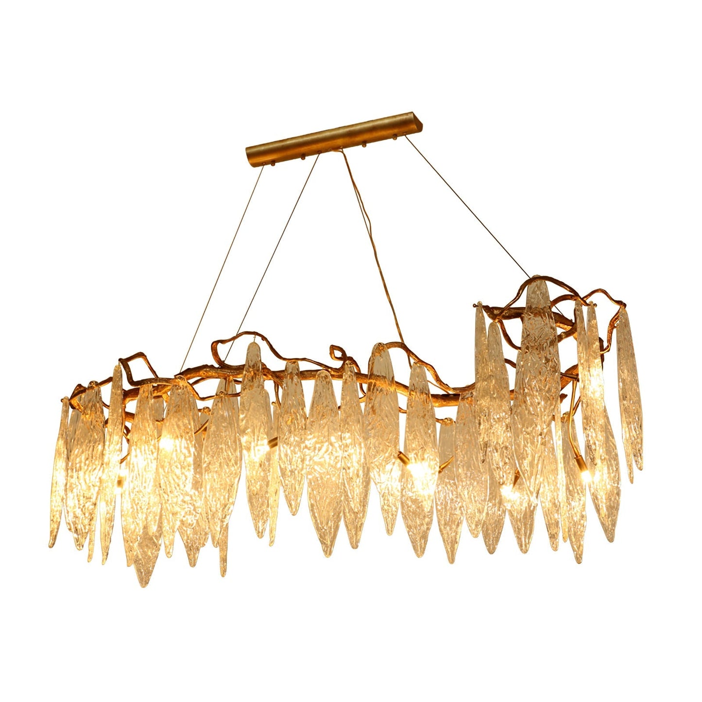 Niagara Brass Crystal Chandelier - Nuvé