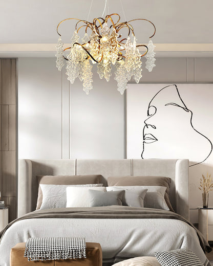 Luxury Niagara Round Glass Chandelier - Nuvé