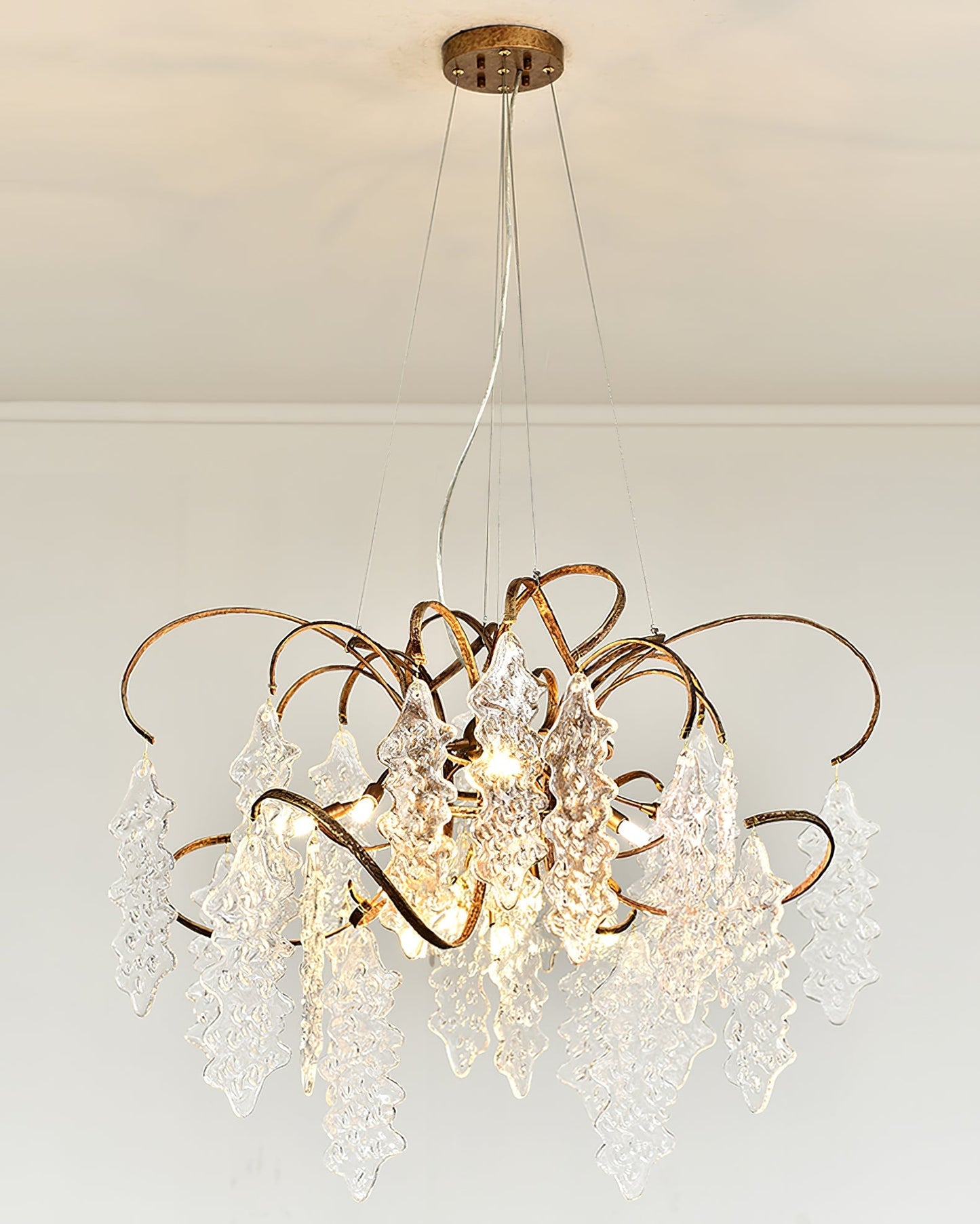 Luxury Niagara Round Glass Chandelier - Nuvé