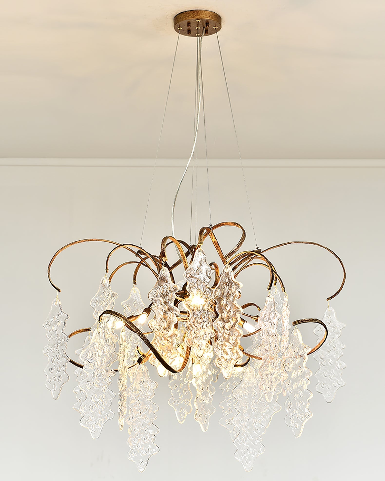 Luxury Niagara Round Glass Chandelier - Nuvé