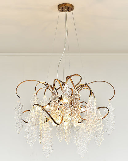 Luxury Niagara Round Glass Chandelier - Nuvé