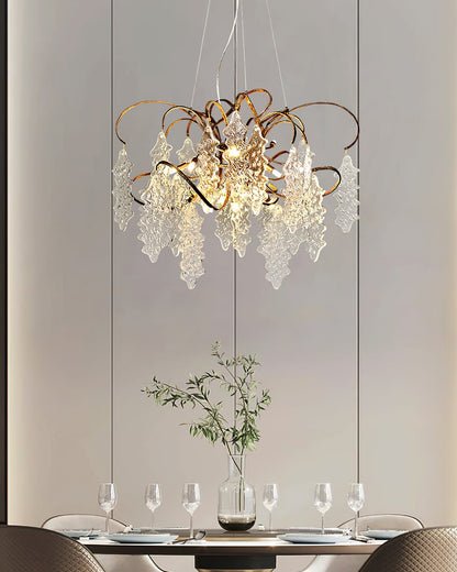 Luxury Niagara Round Glass Chandelier - Nuvé