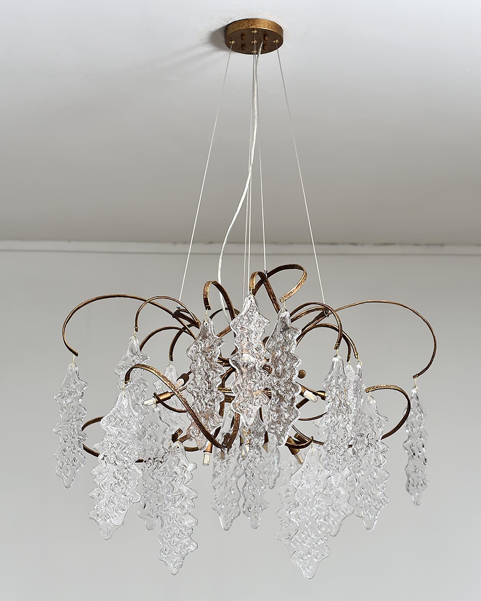 Luxury Niagara Round Glass Chandelier - Nuvé