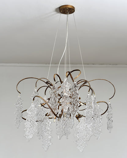 Luxury Niagara Round Glass Chandelier - Nuvé