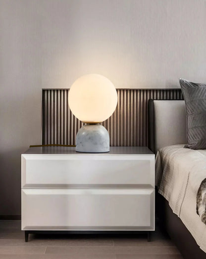 Nordic Bedside Alabaster Table Lamp - Nuvé
