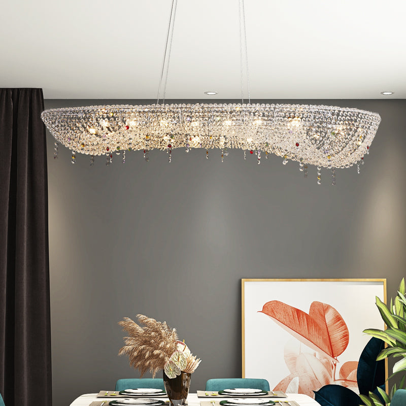 Oval Modern Crystal Chandelier - Nuvé