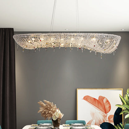 Oval Modern Crystal Chandelier - Nuvé