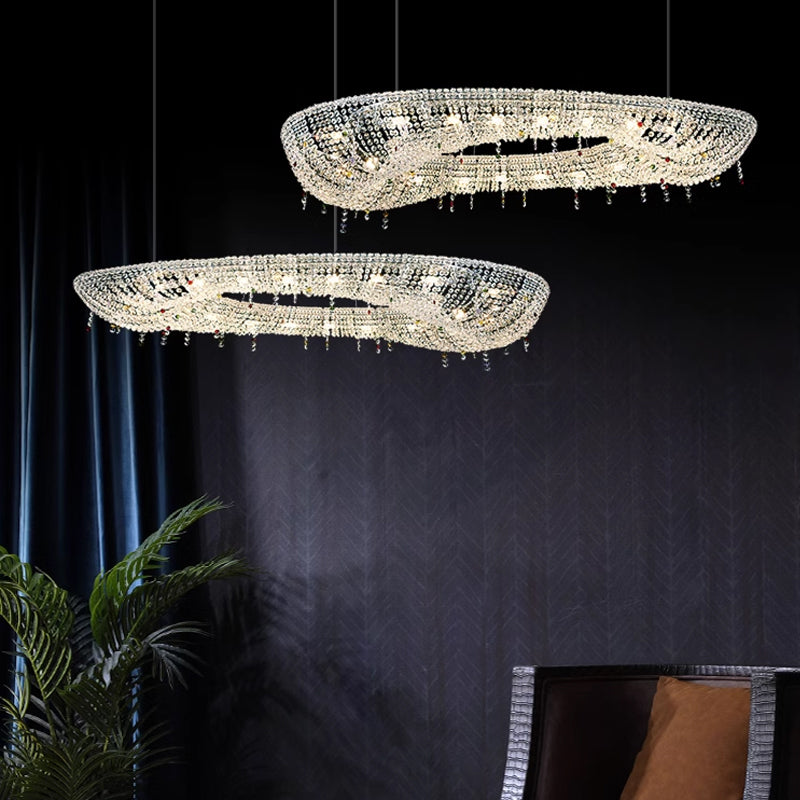 Oval Modern Crystal Chandelier - Nuvé