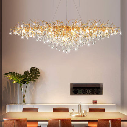 Ooze Drop-Shaped Crystal Chandelier - Nuvé