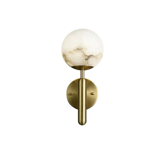 Luxury Alabaster Orbis Wall Lamp - Nuvé