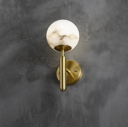 Luxury Alabaster Orbis Wall Lamp - Nuvé