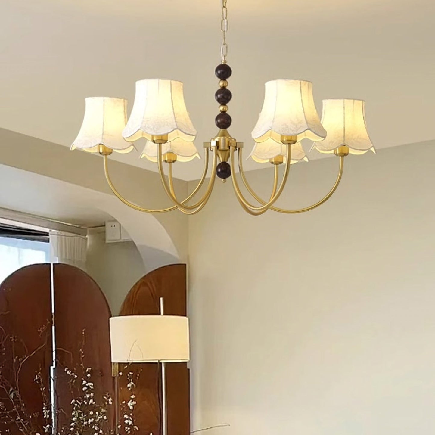 Orchid Fabric Chandelier - Nuvé