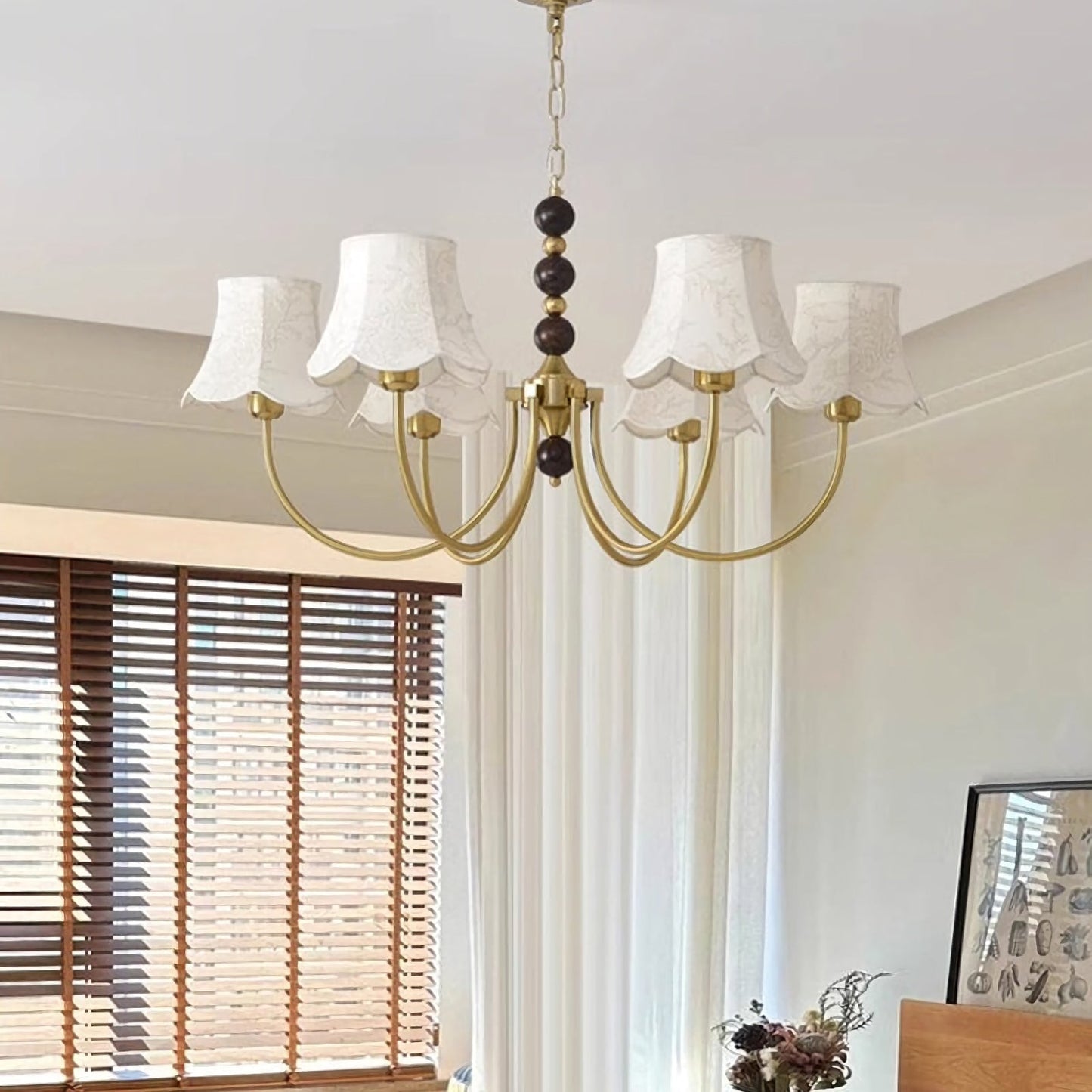 Orchid Fabric Chandelier - Nuvé