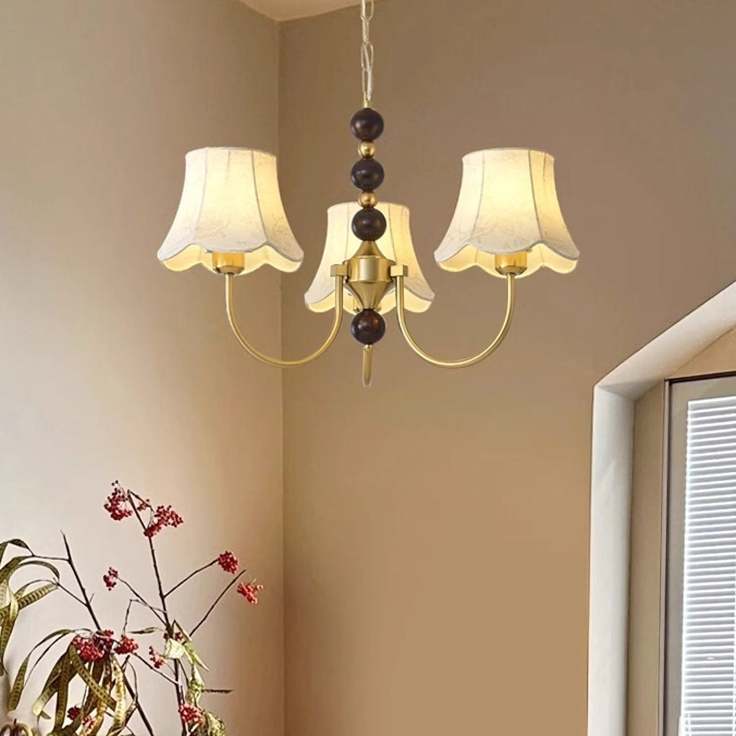 Orchid Fabric Chandelier - Nuvé