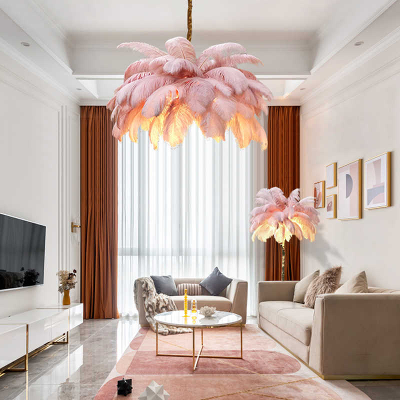 Ostrich Feather Chandeliers - Nuvé