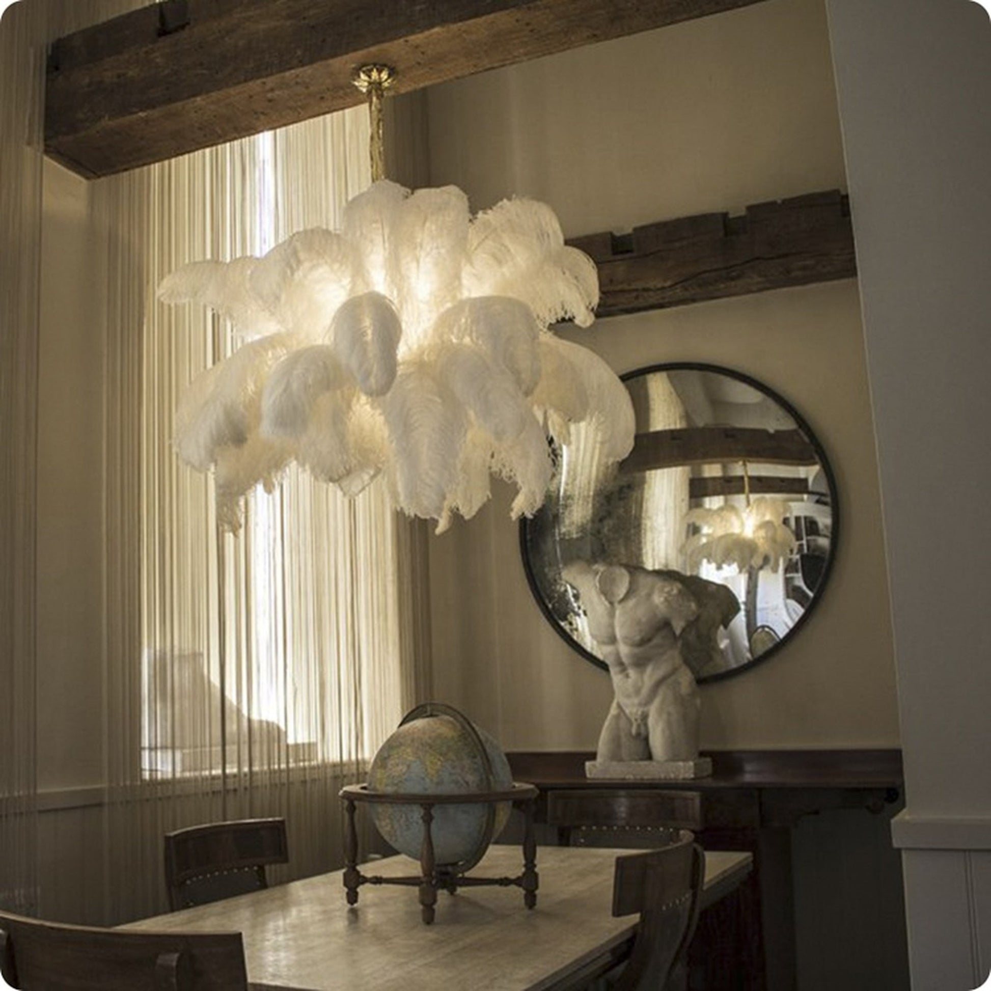 Ostrich Feather Chandeliers - Nuvé