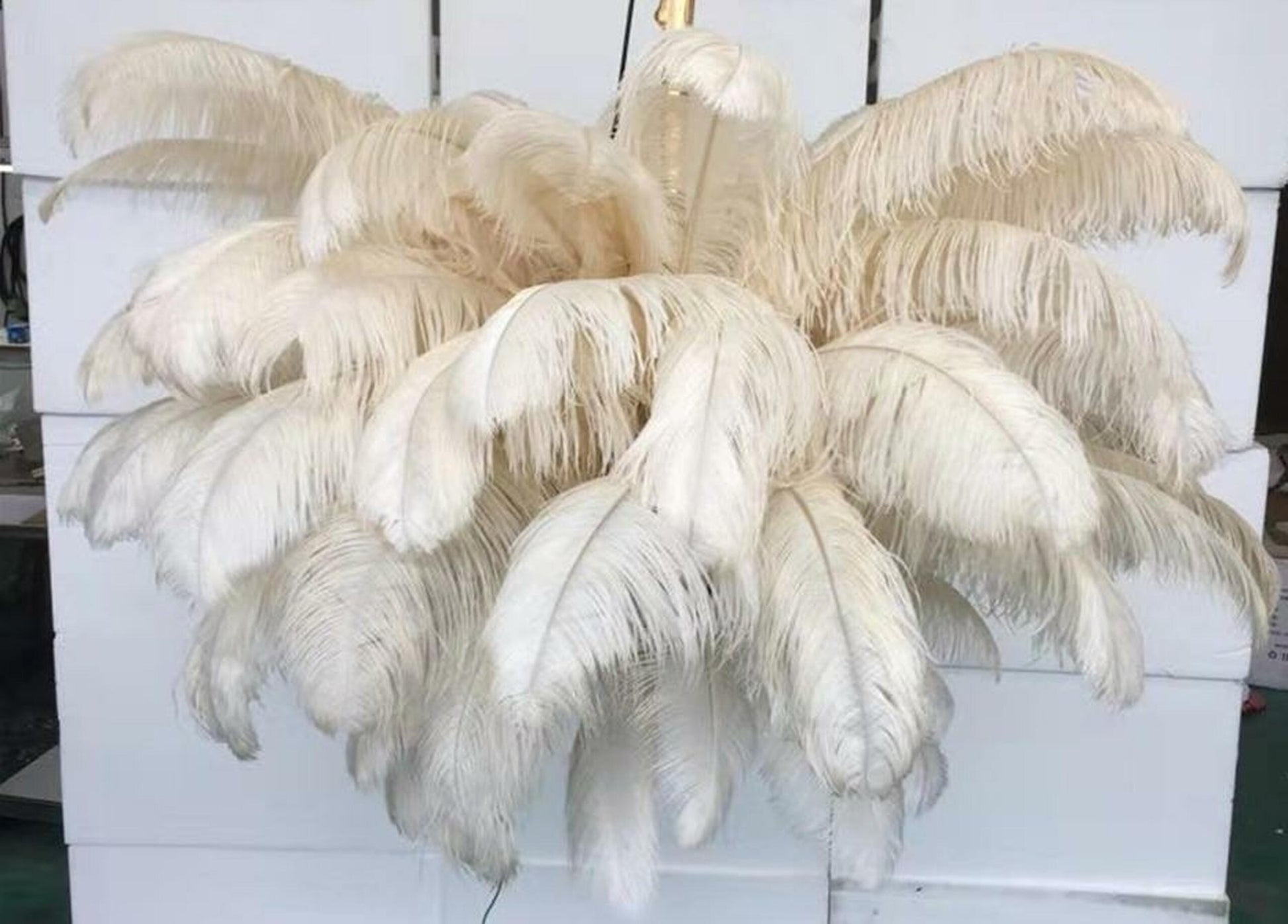 Ostrich Feather Chandeliers - Nuvé