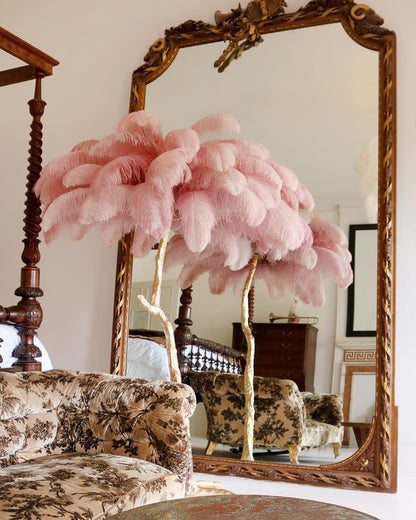 Ostrich Feather Floor Lamp - Nuvé