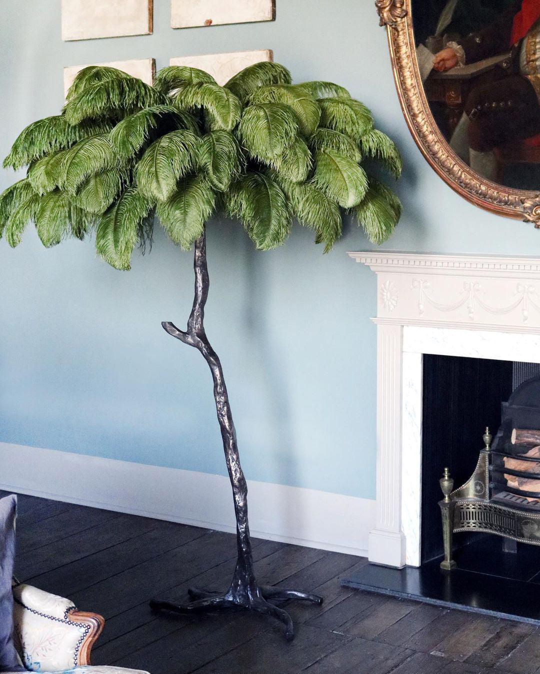 Ostrich Feather Floor Lamp - Nuvé