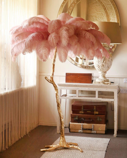 Ostrich Feather Floor Lamp - Nuvé