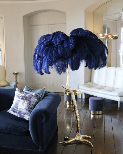 Ostrich Feather Floor Lamp - Nuvé