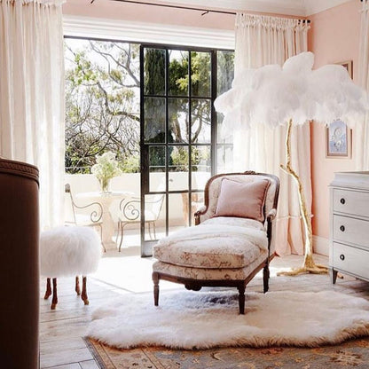 Ostrich Feather Floor Lamp - Nuvé