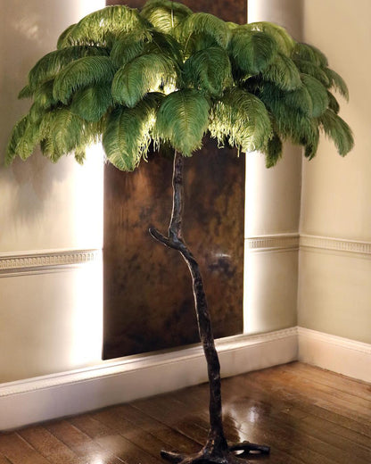 Ostrich Feather Floor Lamp - Nuvé