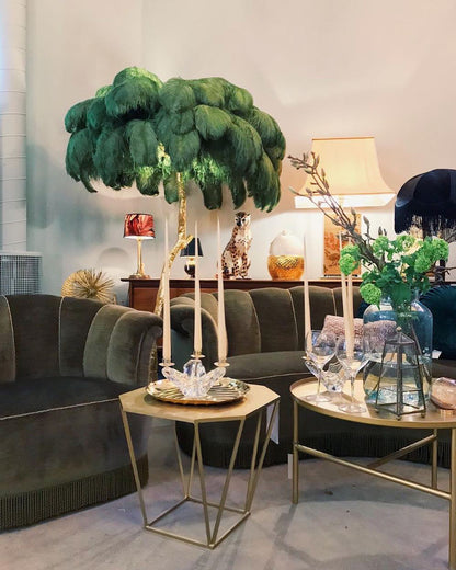 Ostrich Feather Floor Lamp - Nuvé