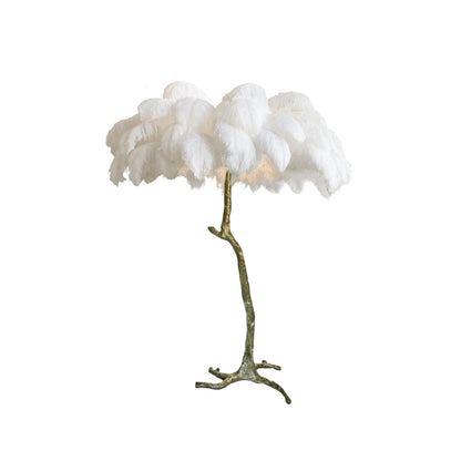 Ostrich Feather Floor Lamp - Nuvé