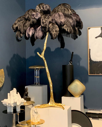 Ostrich Feather Floor Lamp - Nuvé