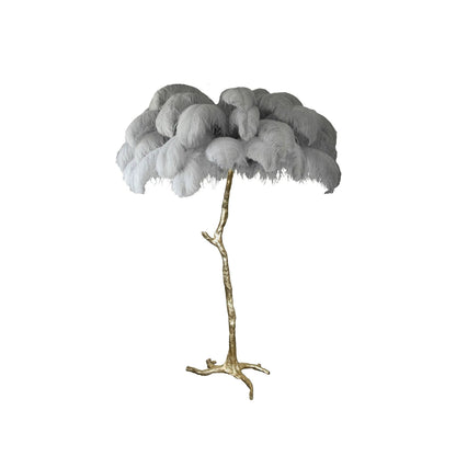 Ostrich Feather Floor Lamp - Nuvé