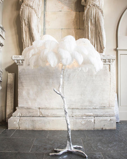 Ostrich Feather Floor Lamp - Nuvé